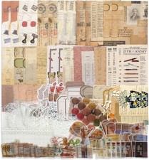 260 Pieces Vintage Scrapbook Supplies Pack Vintage Ephemera Bundle Junk Journal