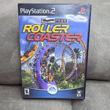Theme Park Roller Coaster (Sony PlayStation 2, 2000) PS2 MANUAL INCLUDED cib
