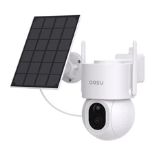 3K 5.0-MP Wi-Fi® Outdoor AI-Smart Solar Security Camera with Panoramic PTZ,...