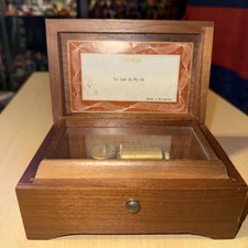 vintage thorens music box Made In switzerland "you Light Up My Life"