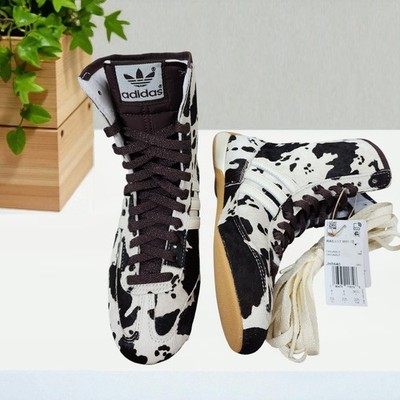Adidas Rasant Mid Cow Print Shadow Brown Off White Gold Metallic JH5640 Size 5.5