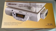Memorex Under Cabinet CD/Clock Radio With Remote Model MC3800 READ BRAND NEW
