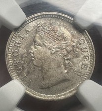 Hong Kong 5 centavos 1889 NGC MS64