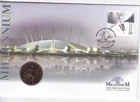 GB 1999 MILLENIUM 1d VICTORIA 1999 COIN FDC