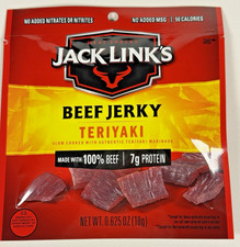 Jack Link  s Beef Jerky Teriyaki Flavor 0.625 oz Bag  Meat Snack