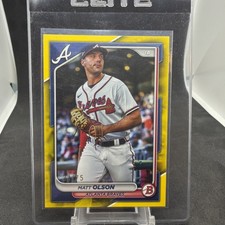 2024 Bowman Matt Olson #54 Yellow Border /75