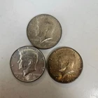 3 Kennedy Half Dollars (2) 1968, (1) 1967 *Silver