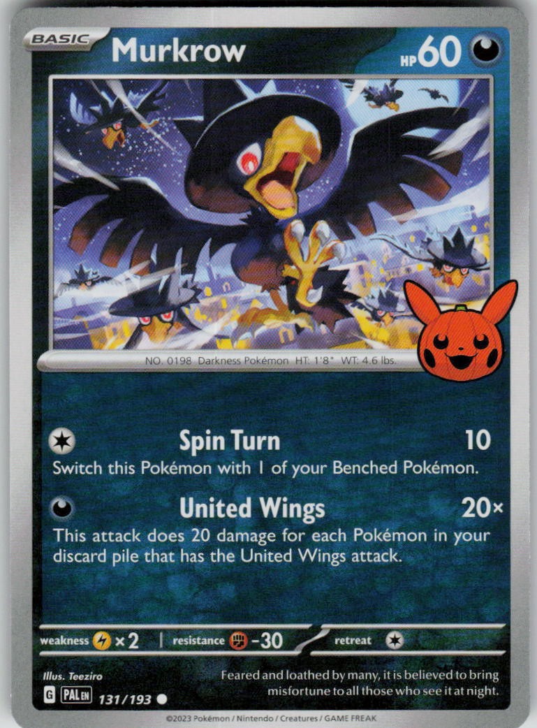 Murkrow 131/193 Common Near Mint