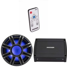 Kicker 51MWE124 - MWE 12-Inch Premium Marine Subwoofer Enclosure 4-ohm  48...
