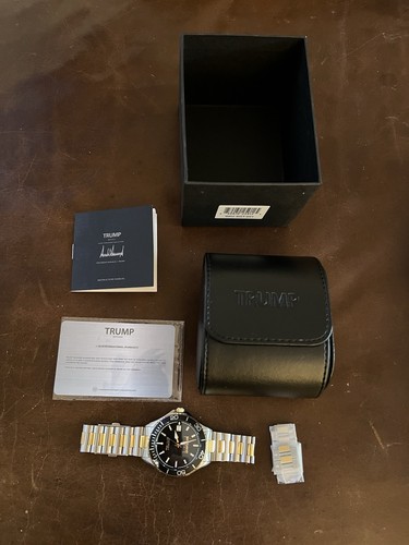 TRUMP Men's Analog Wristwatch. Proof of purchase. Was gift/never worn.