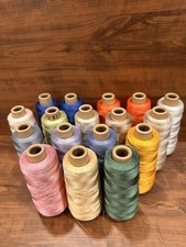 Lot Of 17 Embroidery Thread Cones Salsa Pattern Assorted Colors