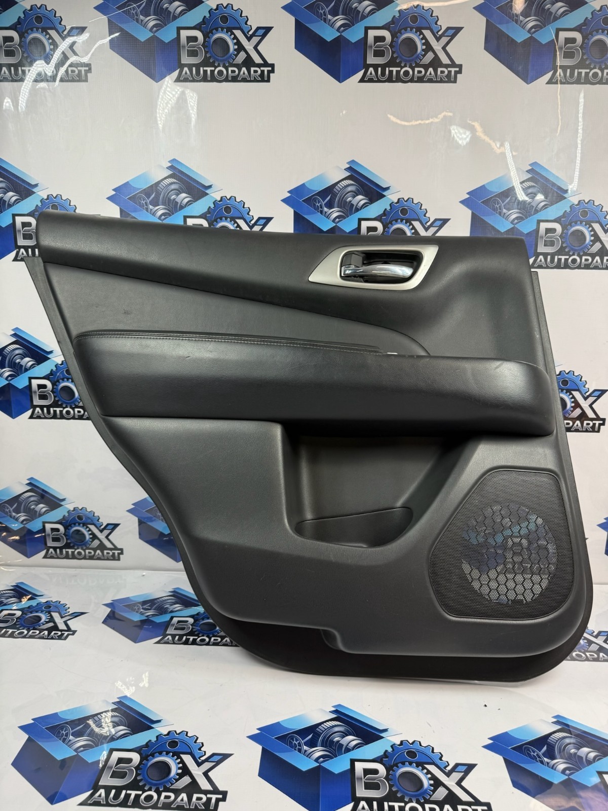 2014-2019 NISSAN PATHFINDER REAR LEFT SIDE DOOR TRIM COVER PANEL OEM BLACK