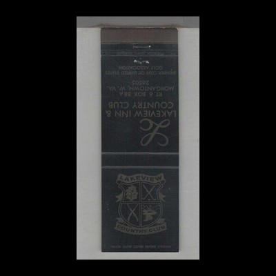 Matchbook Cover - West Virginia Lakeview Inn & Country Club Morgantown, WV