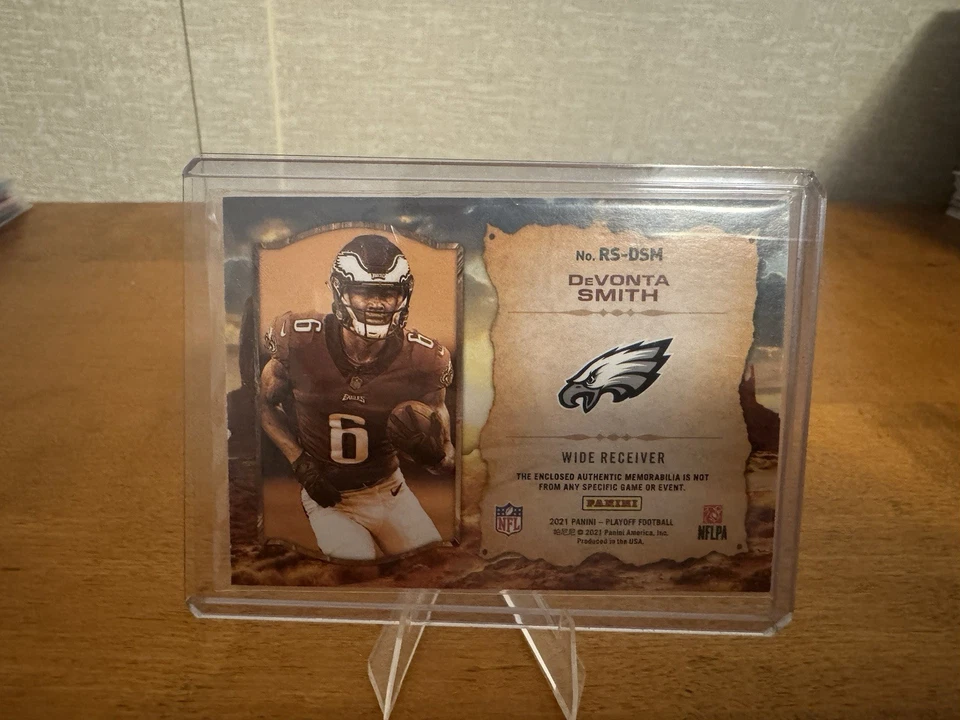 2021 Panini Playoff - Rookie Stallions Devonta Smith #RS-DSM (MEM, RC) - Image 2 of 2