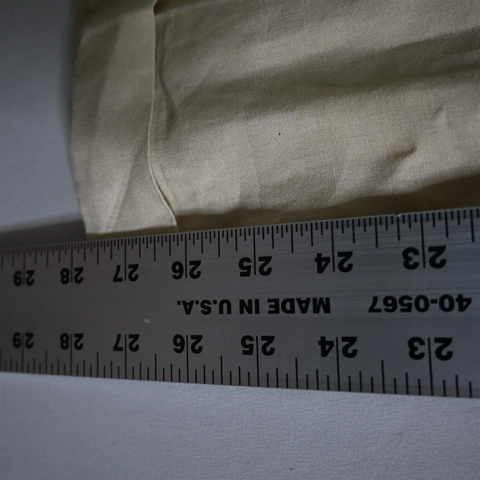 Daniel Cremiuex 36x29 Beige Khaki 100% Linen Classic Pleated Cuffed Dress Pants - Image 4 of 4