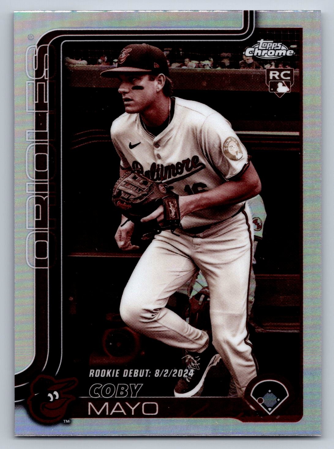 Coby Mayo 2025 Topps Chrome Update #USC94 Sepia Refractors