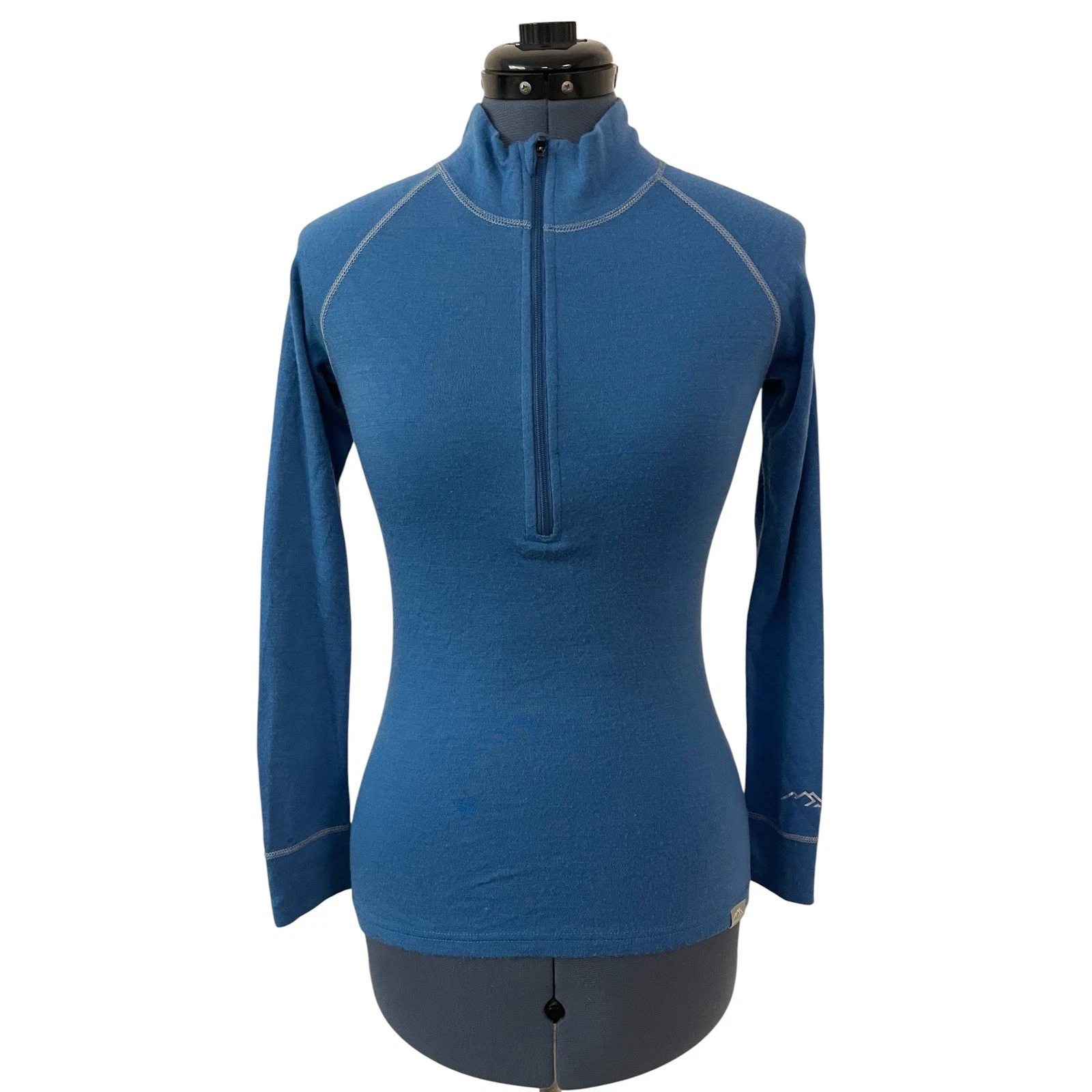 Merino Tech Womens XS Blue Superfine Merino Wool Quarter Zip Base Layer Top Soft
Opens in a new wind