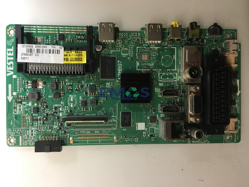 23351094 17MB97 MAIN PCB FOR JVC VESTEL LT-32C650(C)
