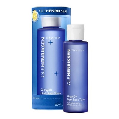 NEW SEALED Ole Henriksen Glow2OH Dark Spot AHA Toner Travel Size 2.2 oz 65ml