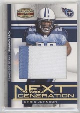 2008 Donruss Gridiron Gear Jumbo Swatch Prime 22/25 Chris Johnson #NG-29 1u6
