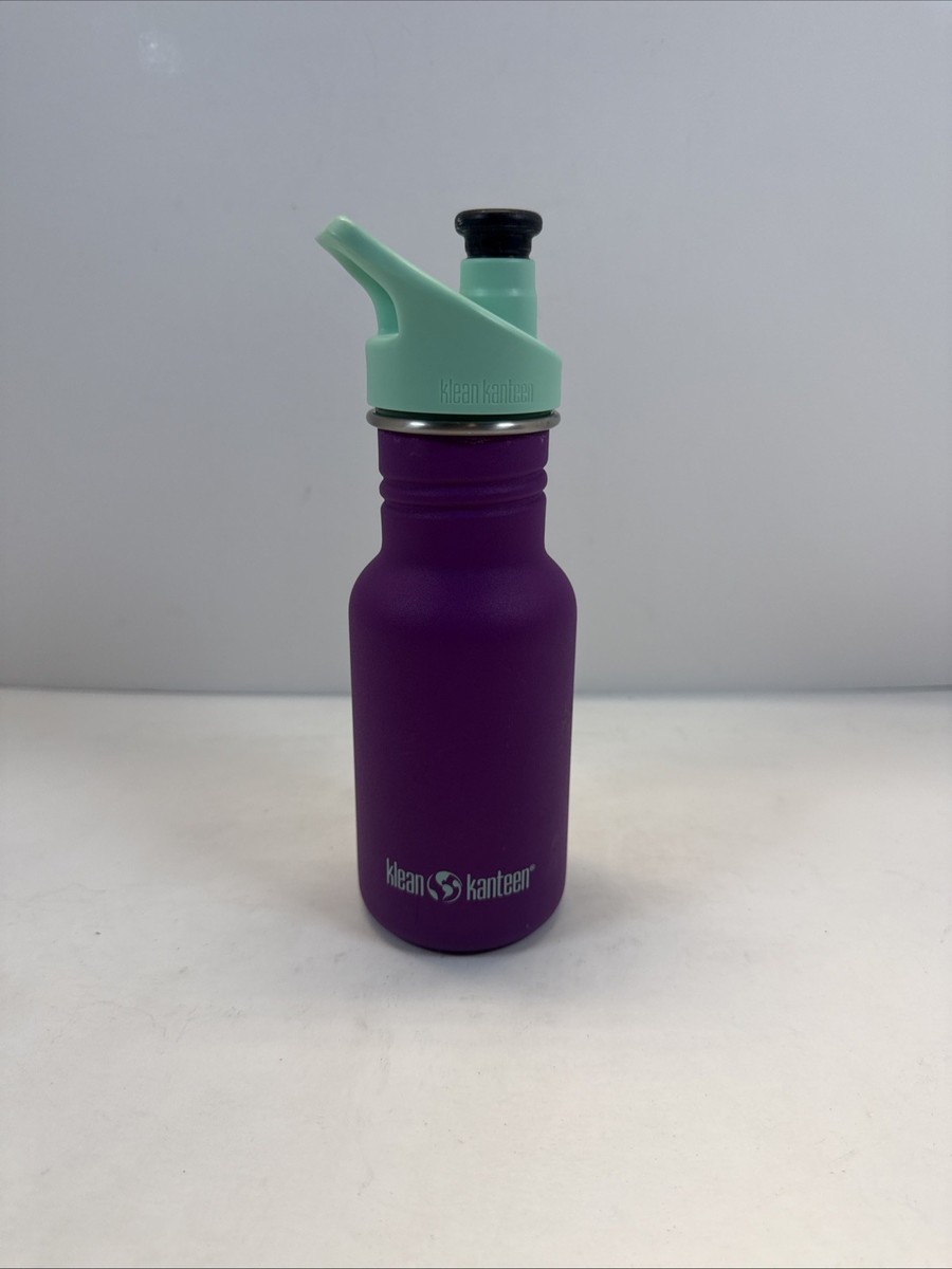 Klean Kanteen 12 oz Kids Classic Purple Teal NARROW Bottle Sport