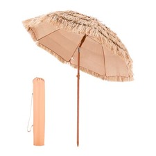 VEVOR Tiki Umbrella Thatched Patio Umbrella 6.5 ft Poolside Patio Beach Umbrella