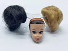 Vintage MISS BARBIE Sleepy Eyes Doll Head Only Orange Headband Wigs