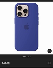 Apple iPhone 16 Pro Silicone Case with MagSafe Camera Control Ultramarine