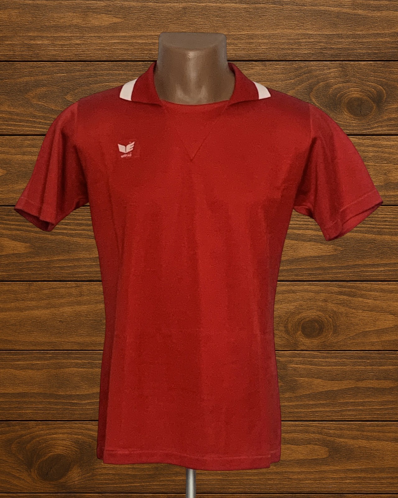 Vintage Erima #11 Football Shirt Red White Size M Made in West Germany