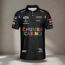 Tyler Reddick Chumba Casino Polo Shirt 23XI Nascar Pit crew