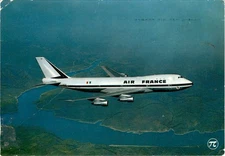 AIR FRANCE, R 224, Boeing 747, Pratt et Whitney, Paris, France, Postcard