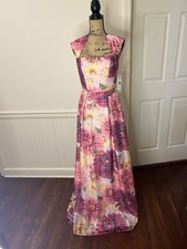 Kay Under New York Floral Gown/maxi NWT Size 0-2 Pockets