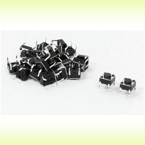 28PCS 6X 6X 4Mm 4Pins Momentary Dip Taktile Tact Push Button Switch-image