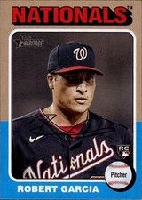 2024 Topps Heritage Robert Garcia #118 Washington Nationals 3D