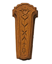 Homco Carved Wood Decorative Wall Plaque with Floral Design Made in USA