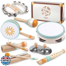 Toddlers Musical Instruments-Baby Montessori Wooden Musical Toys