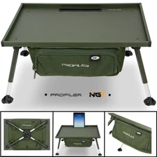 NGT Profiler Bivvy Table Carp Fishing Large With Adjustable Legs & Storage Bag