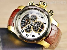 NOS INVICTA RESERVE 54MM VENOM SWISS MADE RETRO CHRONO GT SS WATCH