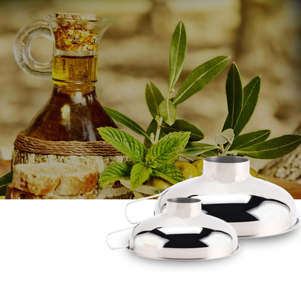 Jam Making Kit Stainless Steel Funnel Cooking Tool Kitchen Funnels Wide