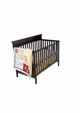 3-Pc Kidsline Tiddliwinks ABC 123 Boys Crib Bedding Set Animal Cow Bear Fish Bee