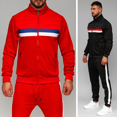 Jogginganzug Trainingsanzug Sporthose Sweatshirt Print Motiv Herren BOLF Sport
