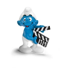 NEW 20710 Smurf with Clapperboard RETIRED figurine schleich Puffo Schtroumpf