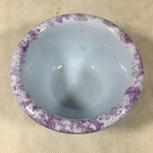 Cuenco de cerámica pintado a mano con borde púrpura de 5,75" - Imagen 11 de 24