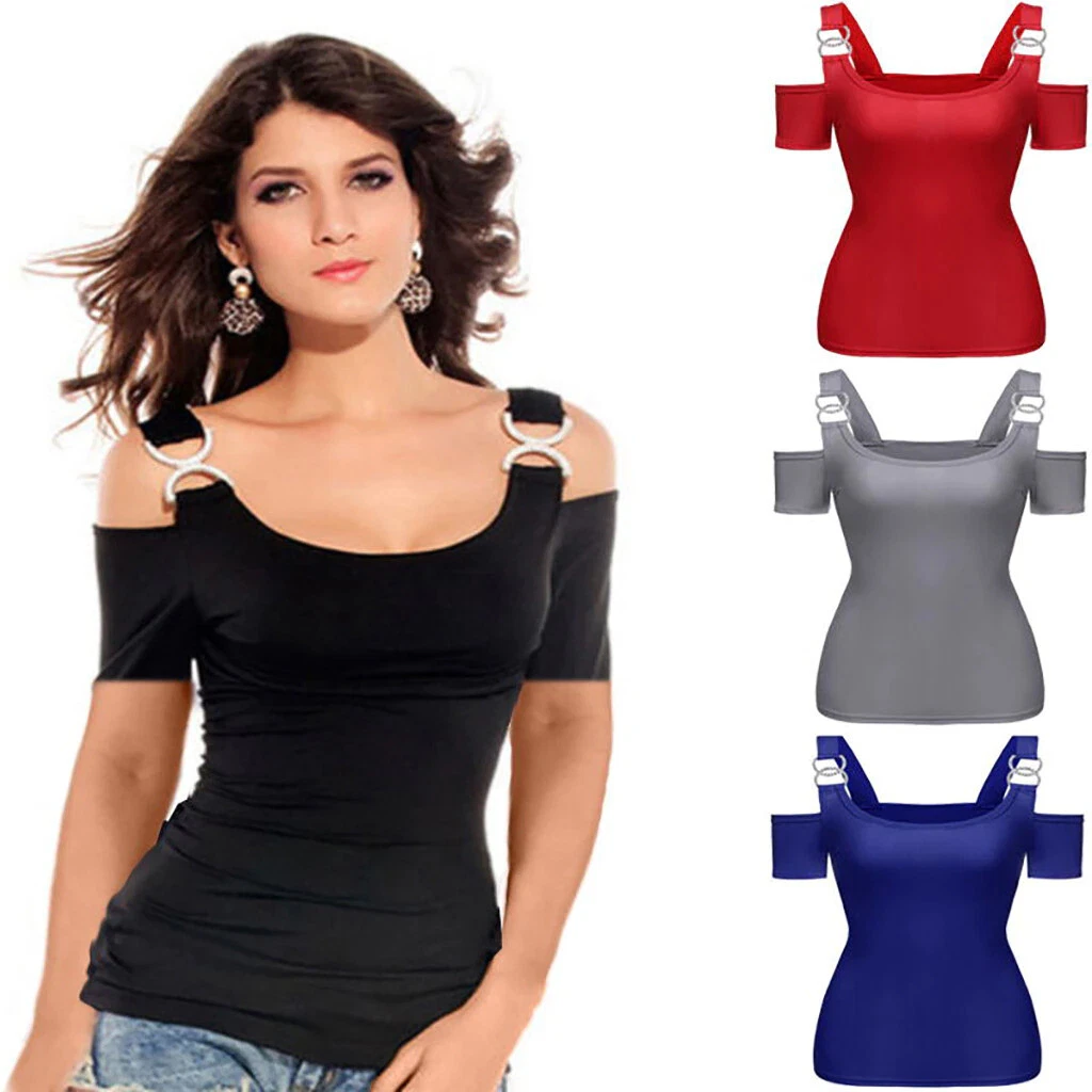 Blusas De Mujer Camisas Moda Blusa Manga Corta Nueva Tops Camisa