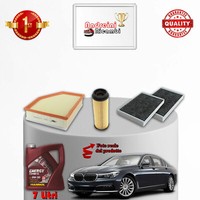 Set Service 3 Filter Und ÖL X BMW Serie 7 G11 740 Le 250KW 340CV Von 2019->