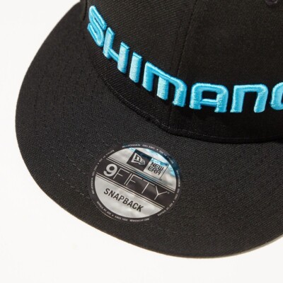 NEWERA × SHIMANO collaboration cap 9FIFTY LOGO Black Blue