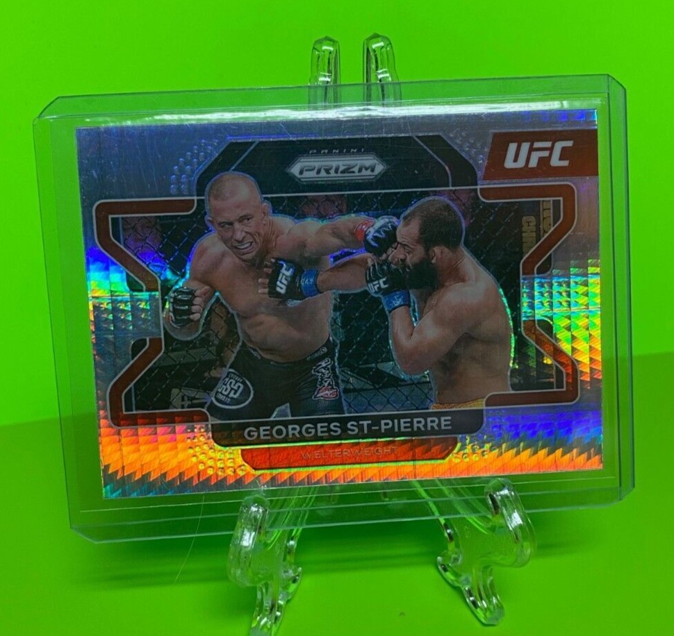 2022 Prizm UFC Georges St-Pierre Hyper Prizm #61 Welterweight