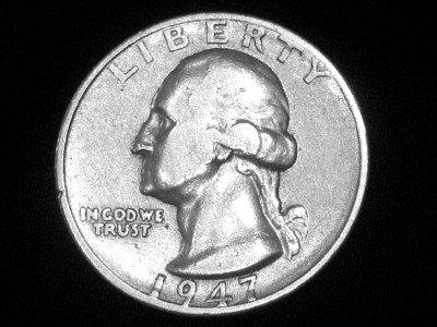 1947-S Washington Quarter --- Extra Fine +++