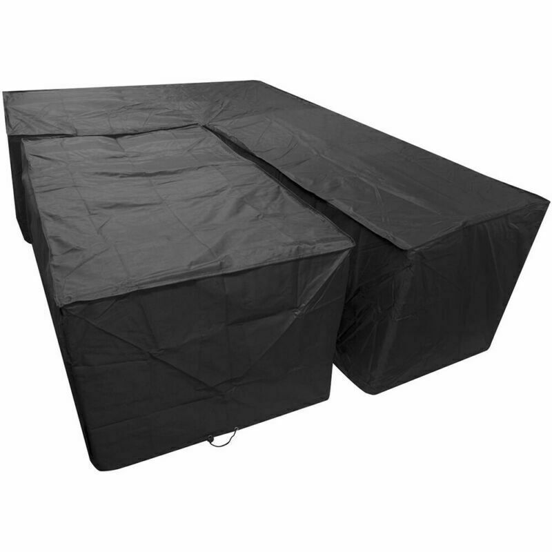 Rattan Corner Sofa Cover L Shape Garden Furniture Protector Outdoor