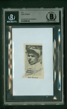 Babe Herman Autographed Vintage Newspaper Photo BAS Beckett Authentic